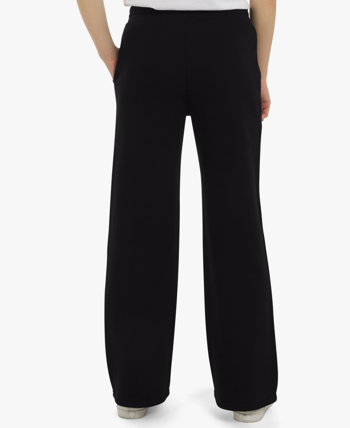 Champion Big Girls Wide-leg Fleece Sweatpants In Black