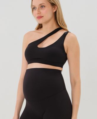 Women's Cross Body Nursing Bra With Easy-Release Breastfeeding Clips and One-Shoulder Design