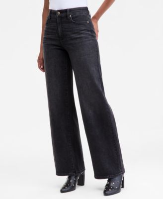 Women's High-Rise Wide-Leg Jeans, Macy's Exclusive
