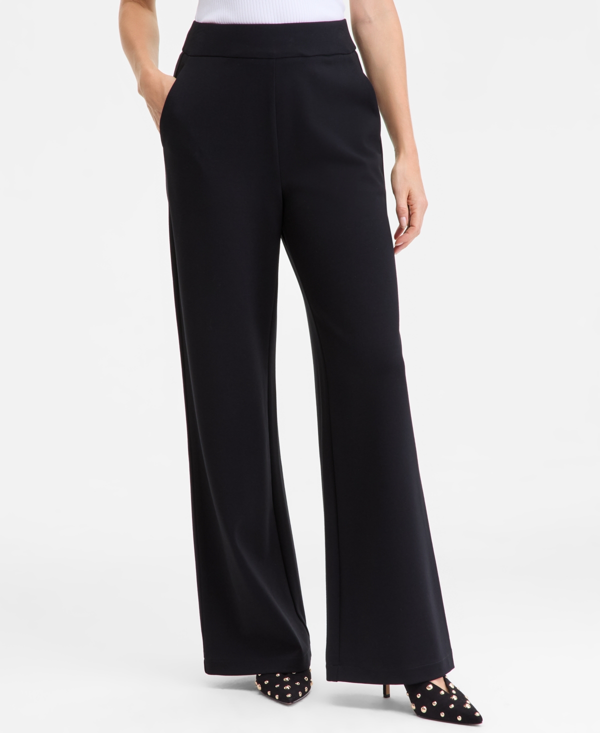I.n.c. International Concepts Women's High-Rise Wide-Leg Pants, Macy's Exclusive