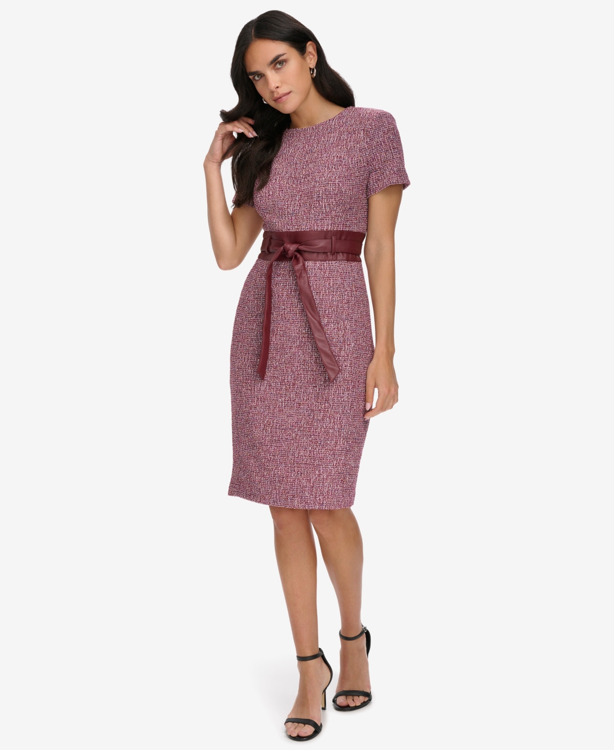 Calvin Klein Women's Short Sleeve Sheath Dress