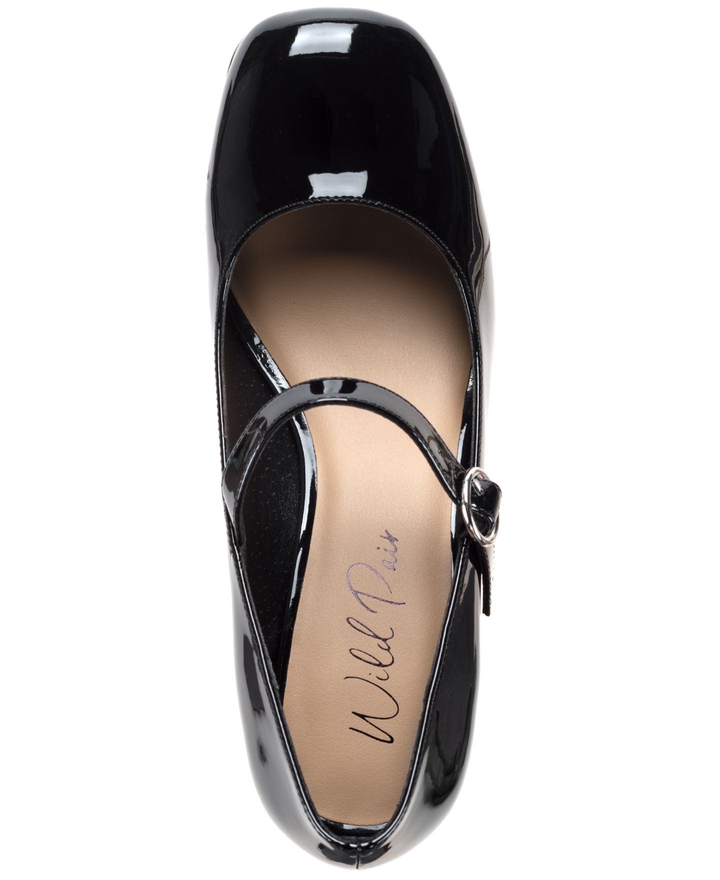 Женские туфли Wild Pair Vaneciaa Mary Jane Square Toe Pumps, цвет: Чёрный, вариант 1 — фото 4