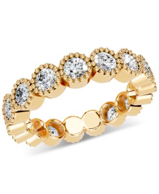 Diamond Milgrain Frame Eternity Band (2 ct. t.w.) in Platinum or 14k Gold