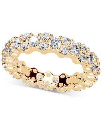Diamond Cluster Eternity Band (2 ct. t.w.) in Platinum or 14k Gold