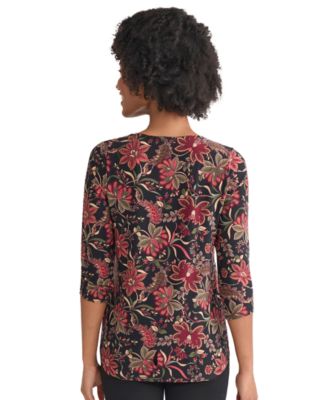 Women's 3/4-Sleeve Knit Top