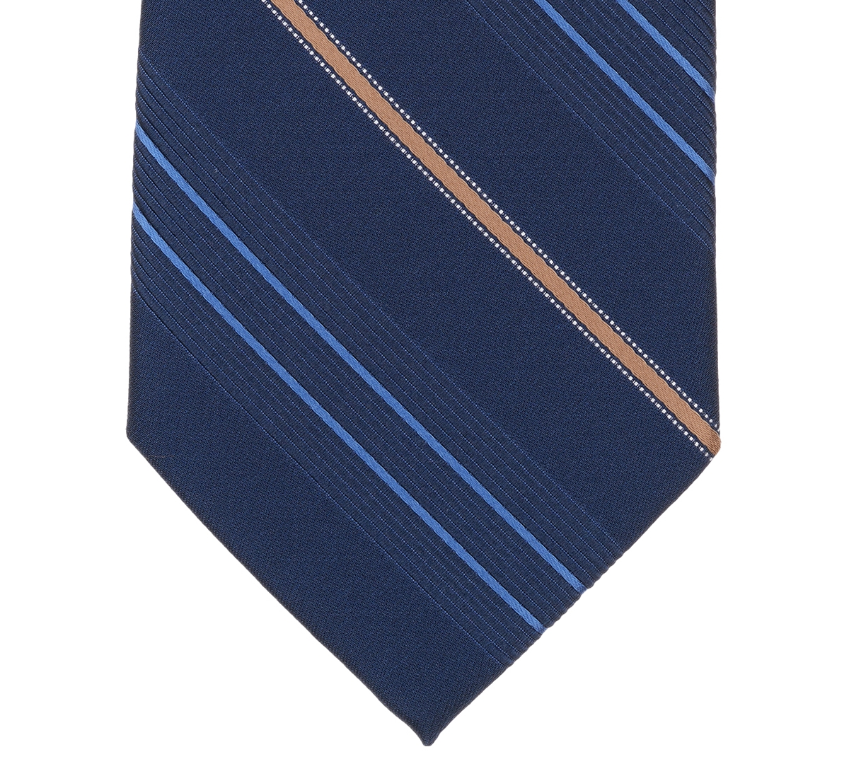 Perry Ellis Portfolio Men's Hadley Stripe Pattern Classic Tie In Blue