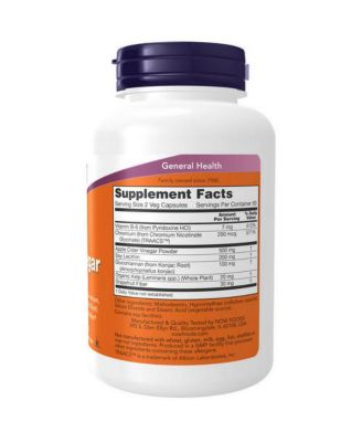 NOW  Foods Cider Vinegar ,180 Caps