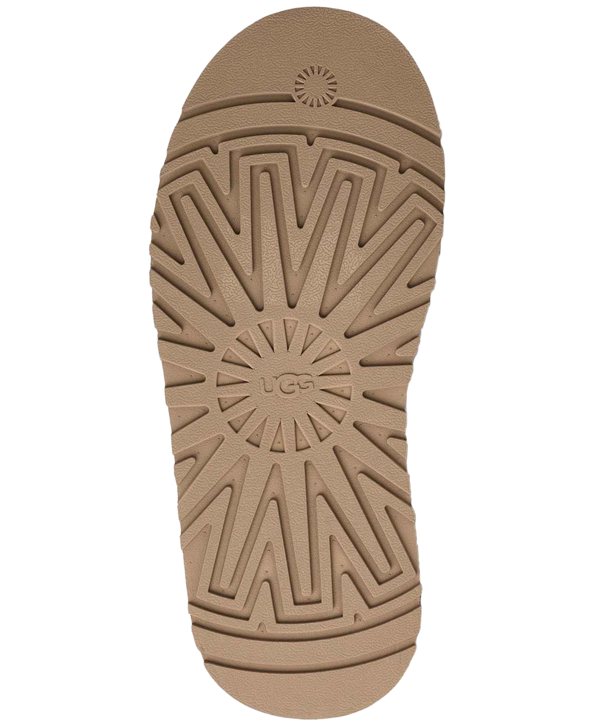 Ugg Tazz Round Toe Flat Sole Slippers In Brown