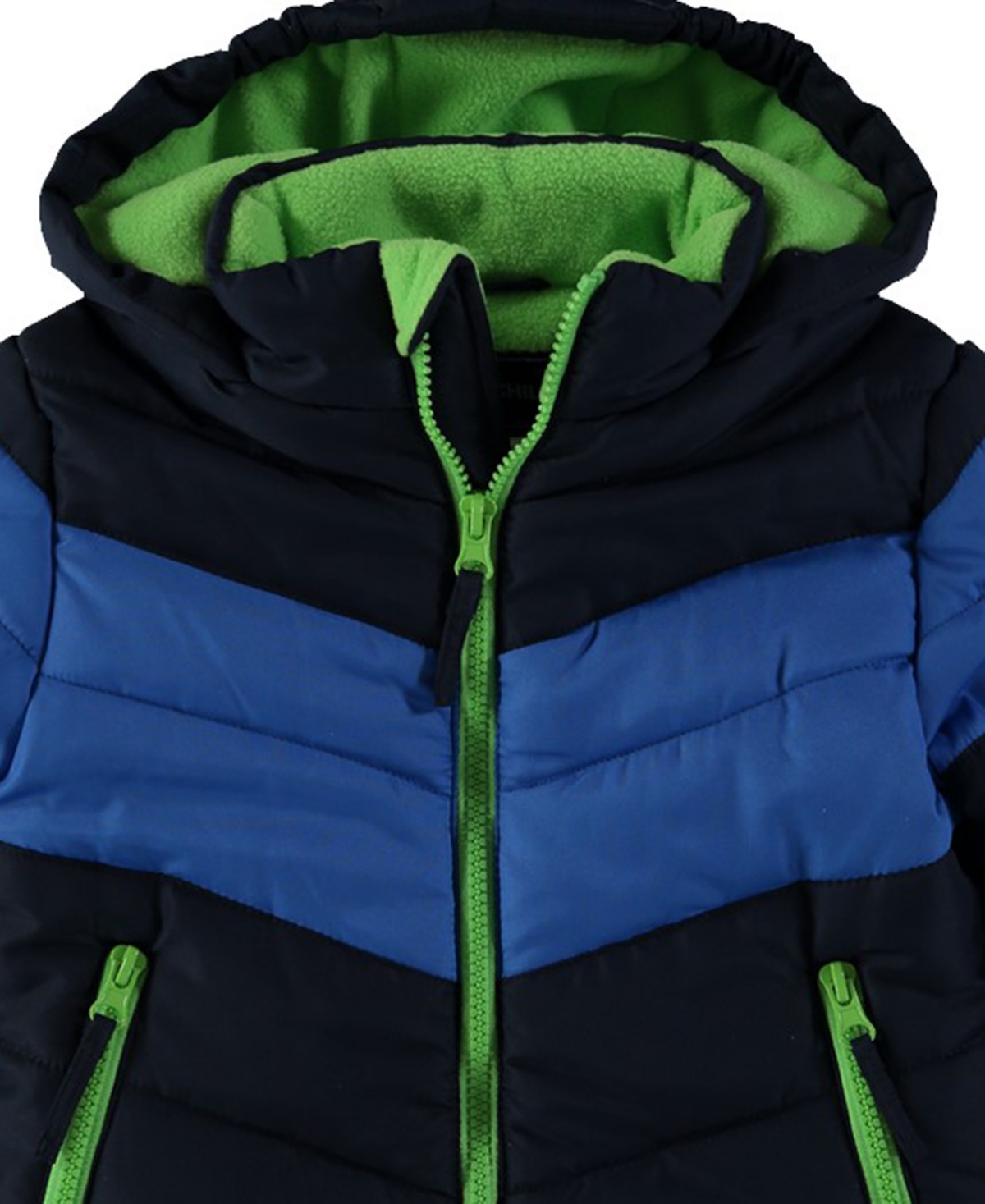 S Rothschild & Co Baby Boys 3-piece Chevron Snowsuit Jacket, Ski Bib And Hat Set In Black