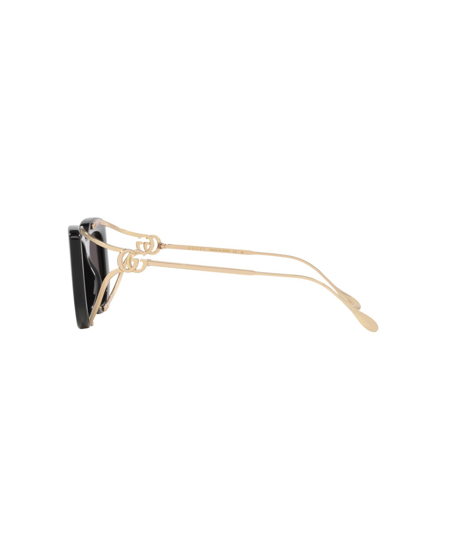 Женские солнцезащитные очки Gucci Rectangle Sunglasses, GG1566S GC002272, цвет: Чёрный — фото 3