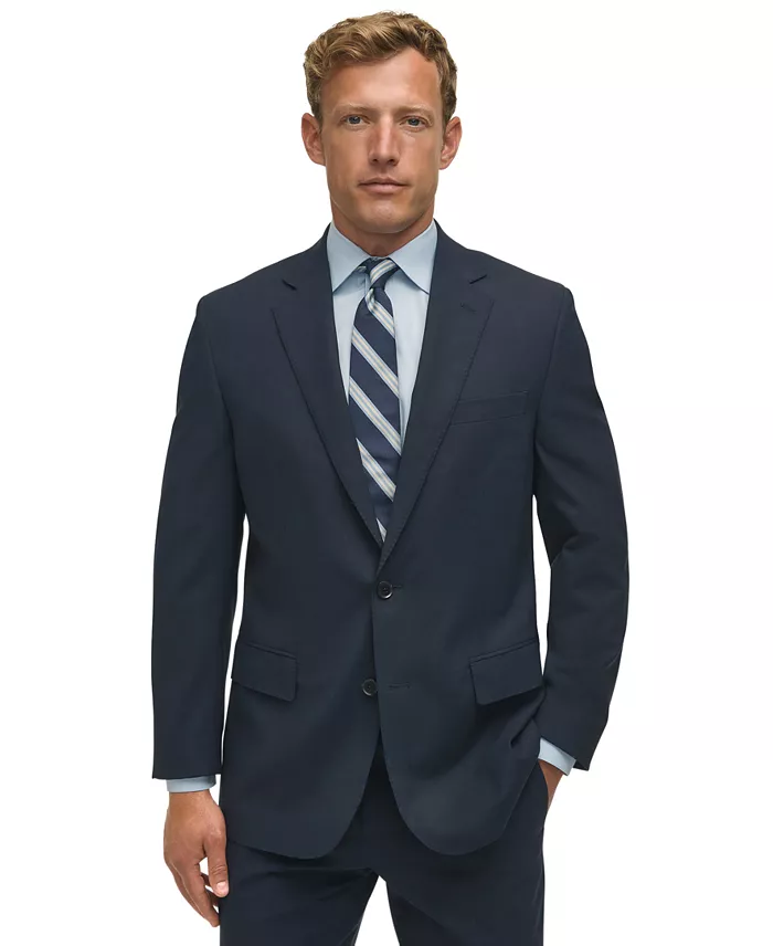 Men's Classic-Fit Stretch Wool Blend Suit Separates Jacket