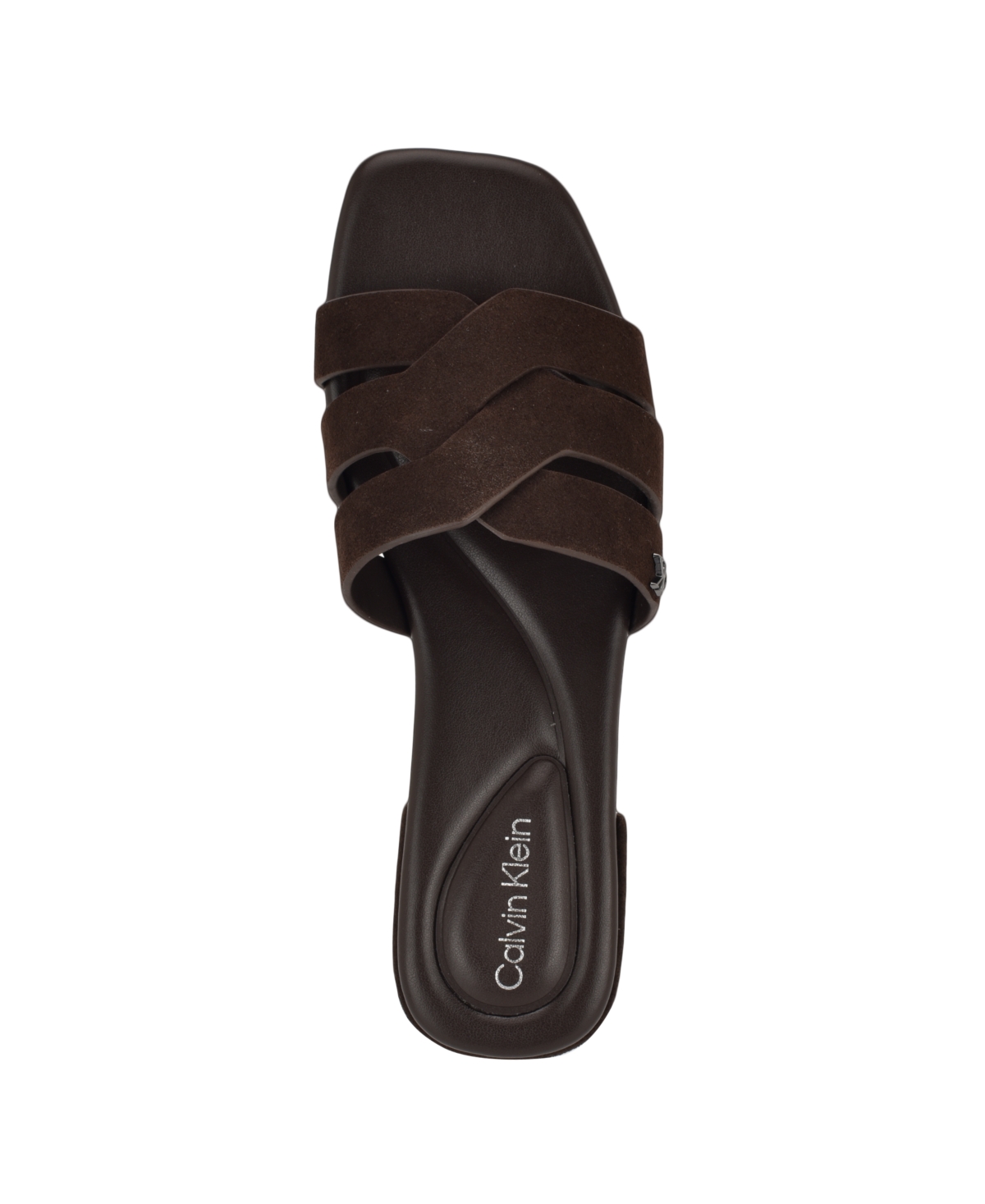 Calvin Klein Tisha Slide Sandal In Brown