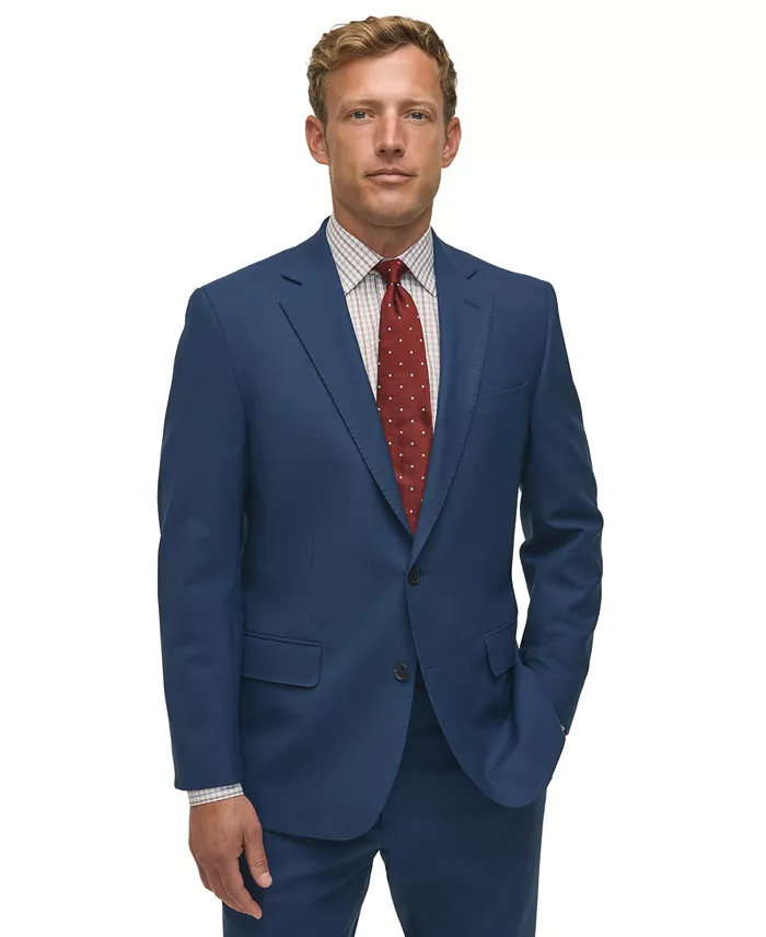 Men's Classic-Fit Stretch Wool Blend Suit Separates Jacket - thumbnail 5
