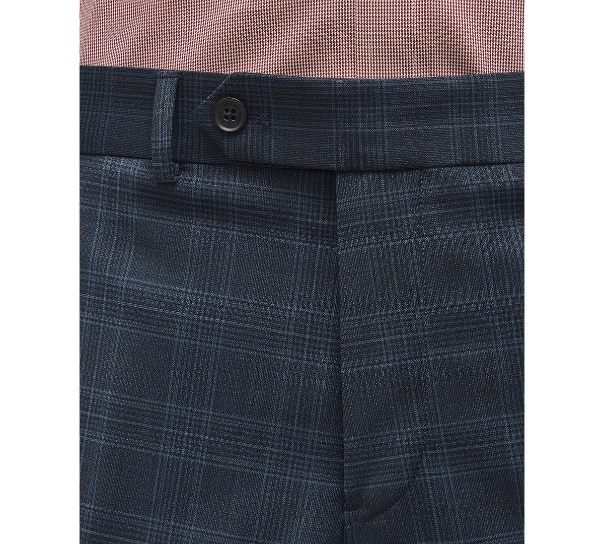 Brooks Brothers B By  Men's Classic-fit Stretch Wool Blend Suit Pant In Blue