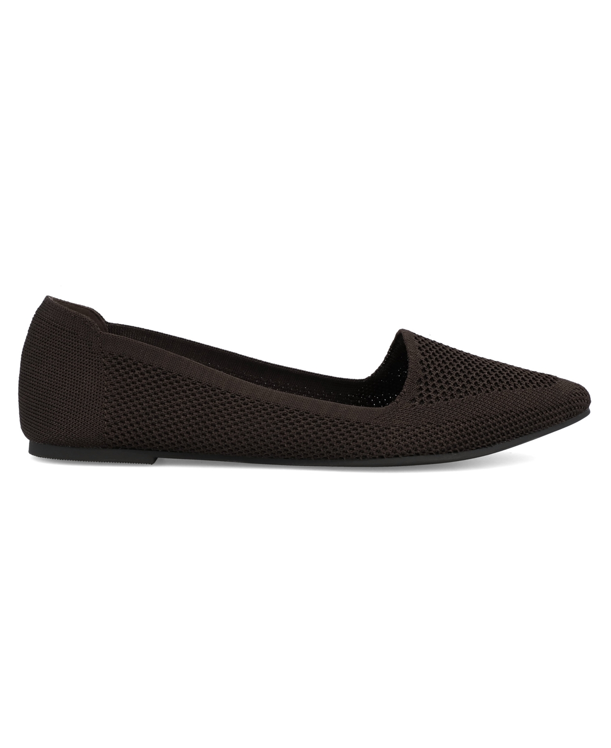 Mia Women's Corrine Ballet Knit Flats In Brown
