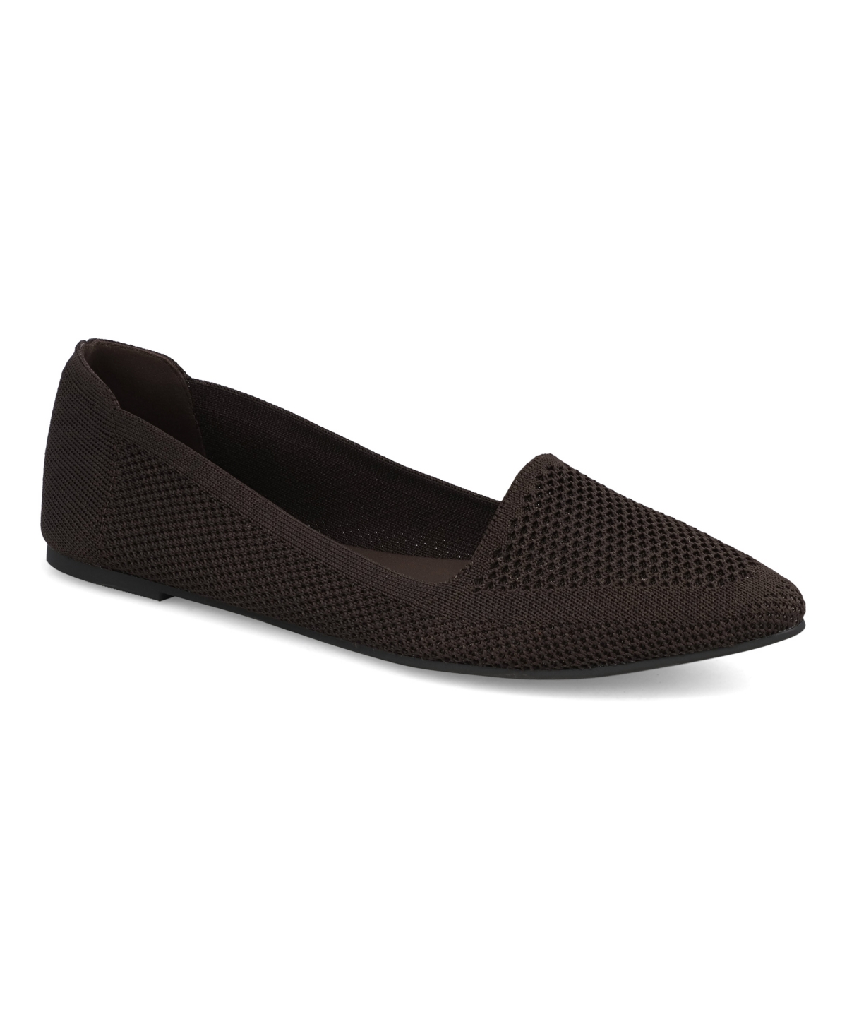 Mia Women's Corrine Ballet Knit Flats In Brown