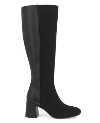 Women's Bettina Block Heel Tall Contrast Dress Boots