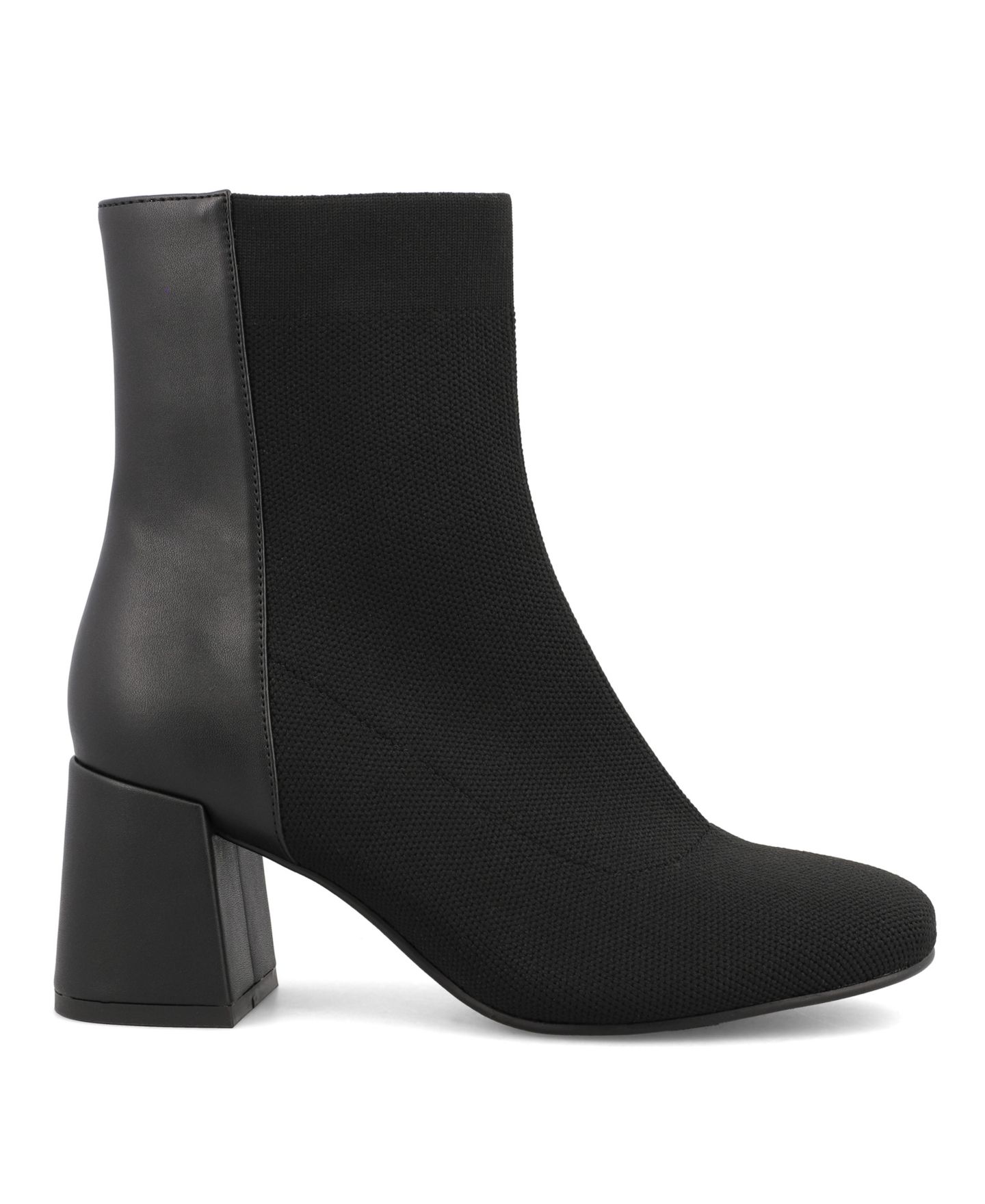 Женские ботинки MIA Bronwen Chic Contrast Block Heel Dress Booties, цвет: Чёрный — фото 2