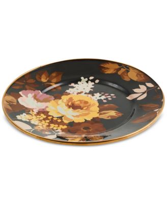 Wild Rose Brown Salad Plate