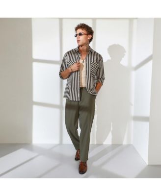 Men's Candy Striped Oversized Shirt