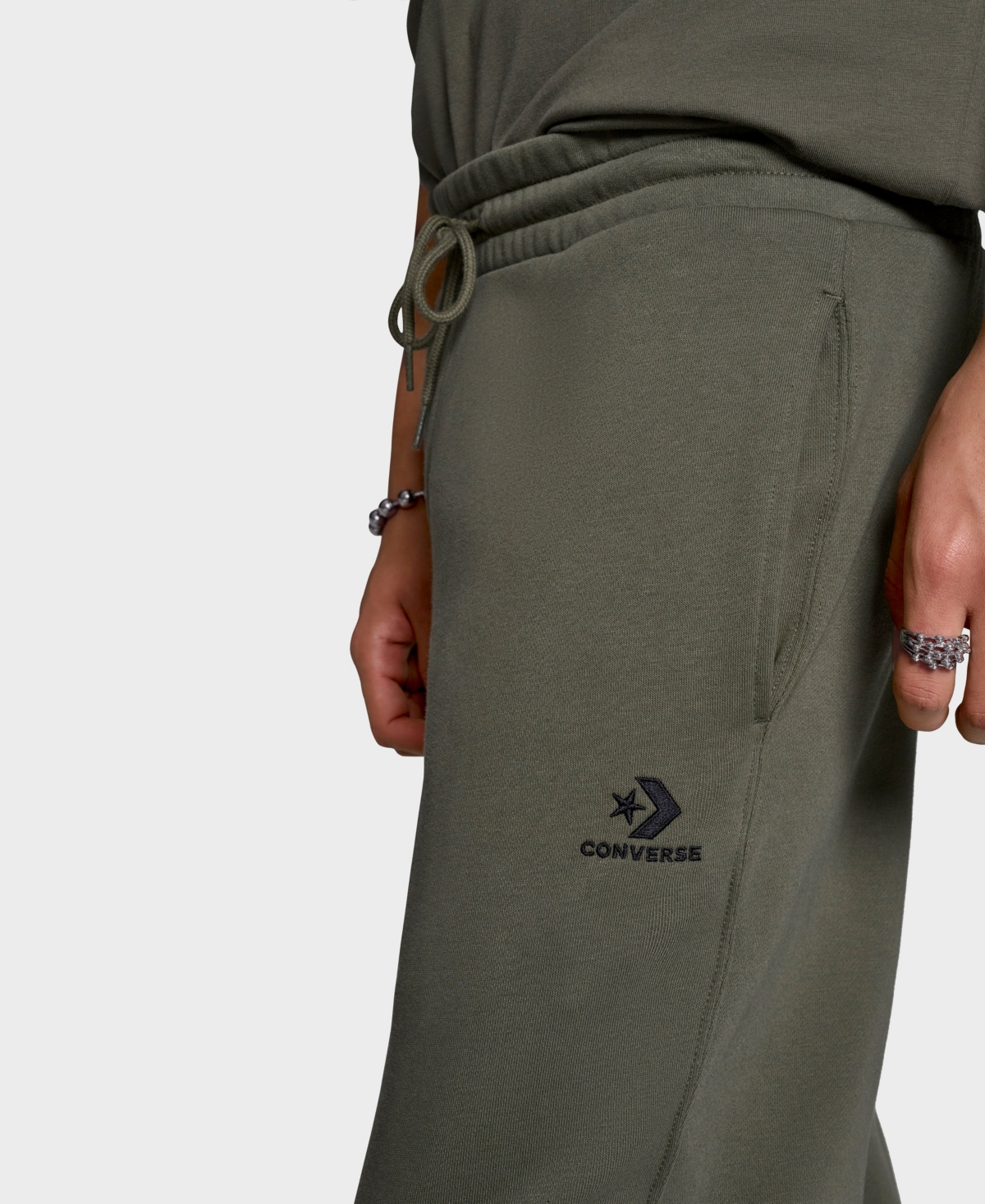 Converse Men's Standard Fit Star Chevron Joggers In Green