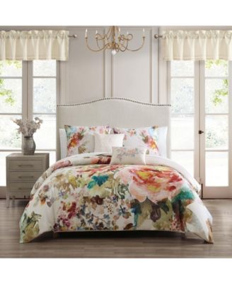 Antique Flowers Straight Window Valance 54"W x 15"L