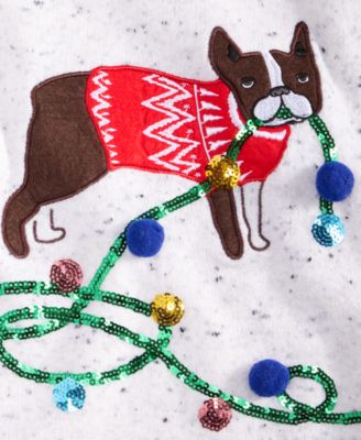 Petite Embellished Dog Sweater, Macy's Exclusive