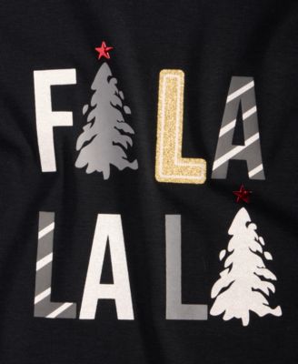 Petite Fa La La La Long-Sleeve Tee, Macy's Exclusive