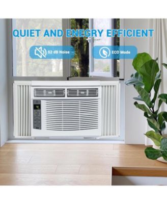 6,000 BTU WiFi Smart Window Air Conditioner - Energy Saving, Quiet Operation, Remote Controlled, Fast Cooling for Rooms up to 269 Sq. Ft