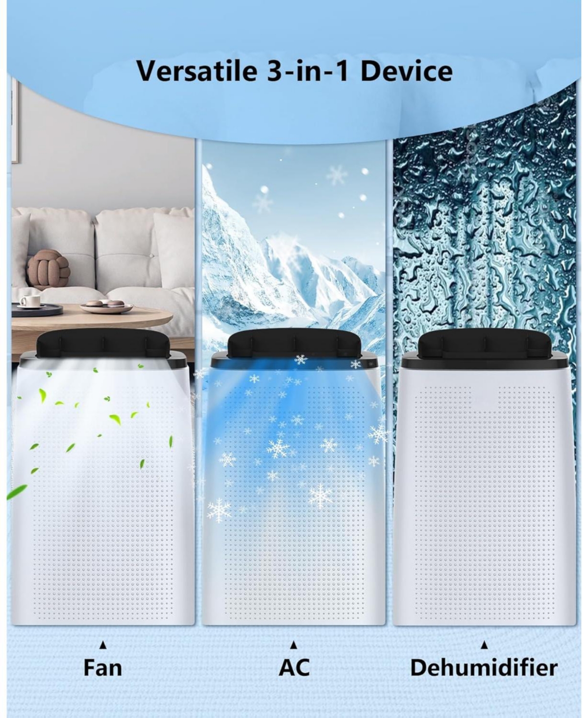 gaomon 14,000 Btu Portable Air Conditioner - Efficient Cooling, Window Vent Kit & Remote Included, Dark Grey, Cools Rooms up to 750 Sq. Ft