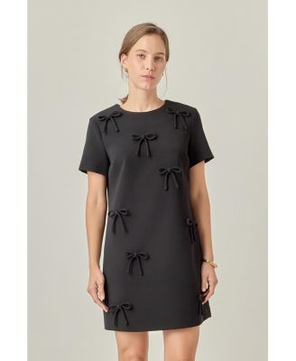 Women's BOW DETAILED MINI DRESS