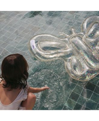 Kids Lie-On Float: Butterfly Cotton Candy - Glitter