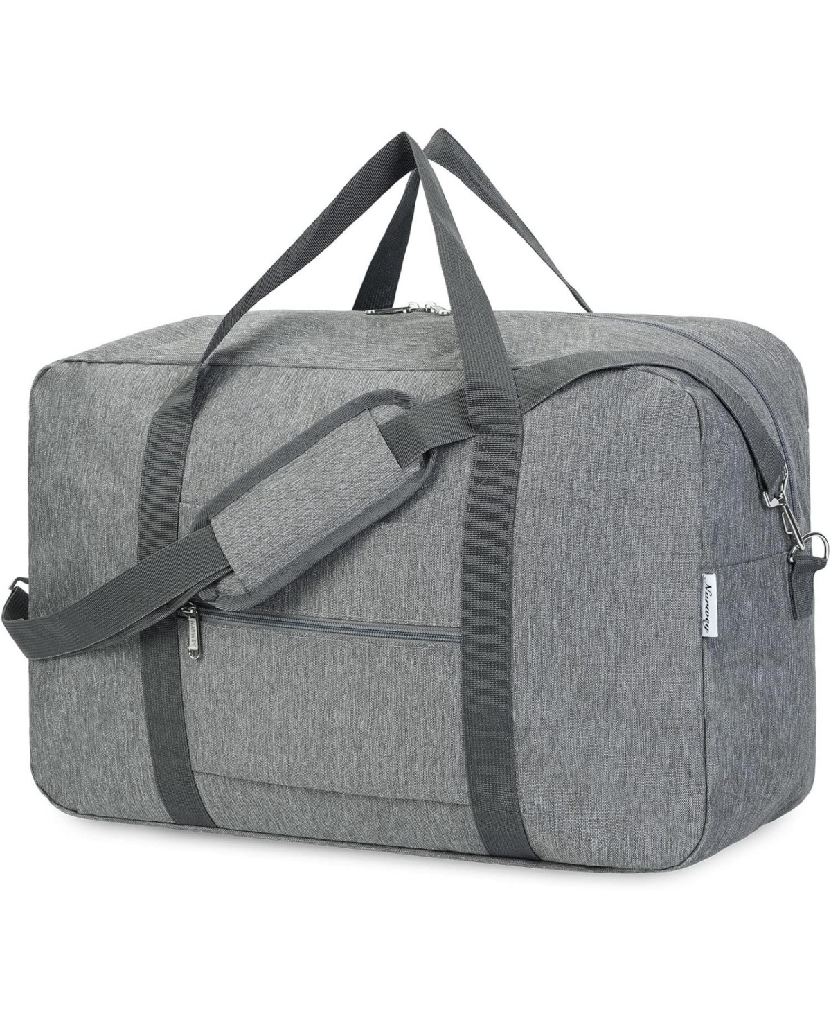 Urtala Foldable Carry on Luggage 22x14x9 Airline Approved Duffle Bag for Travel Packable Duffel Bag for Traveling Airplane for Women and Men 40L (Grey
