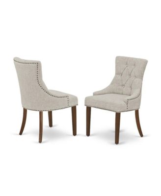 3-Pc Dinette Table Set - 2 Dining Room Chairs and 1 Kitchen Dining Table (Mahogany Finish)