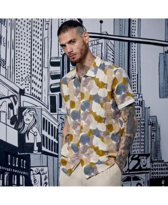 Men's Multicolour Abstract Print Shirt