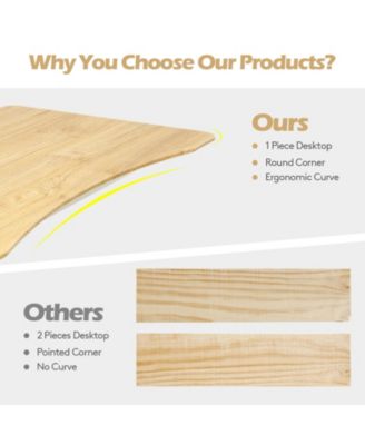 Height Adjustable Computer Desk Sit to Stand Rolling Notebook Table