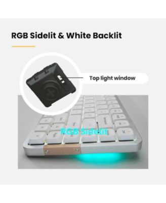 Flow84 Low Profile Mechanical Keyboard – 75% Rechargeable Wireless Keyboard, Bluetooth & Wired Connection