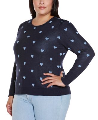 Plus Size Tiny Hearts Sweater