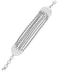 Silver-Tone Multi-Layer Link Bracelet