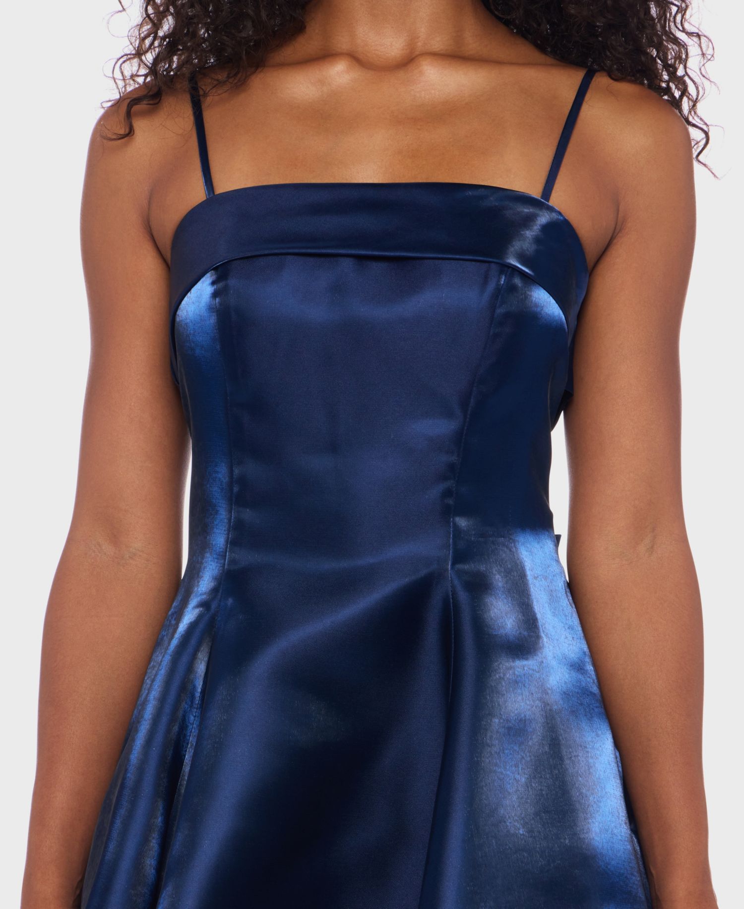 Juniors' Square Neck Short Dress