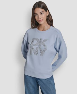 Women's Rhinestone Crew Neck Sweatshirt