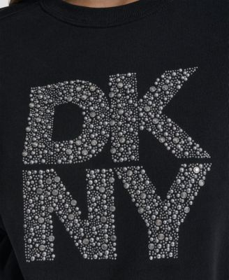 Women's Rhinestone Crew Neck Sweatshirt