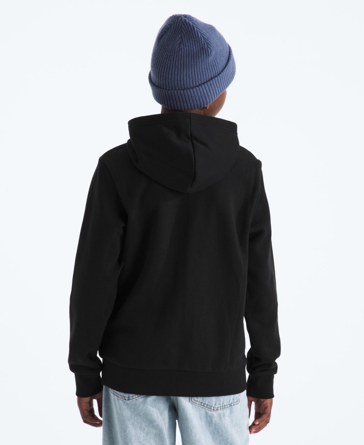 The North Face Teen Logo-print Hoodie In Black
