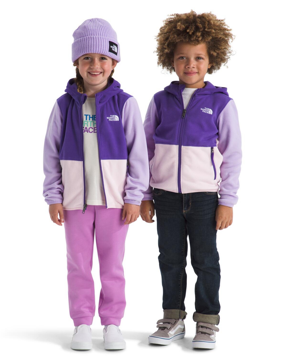 The North Face Toddler And Little Girls Glacier Full Zip Hoodie In Purple