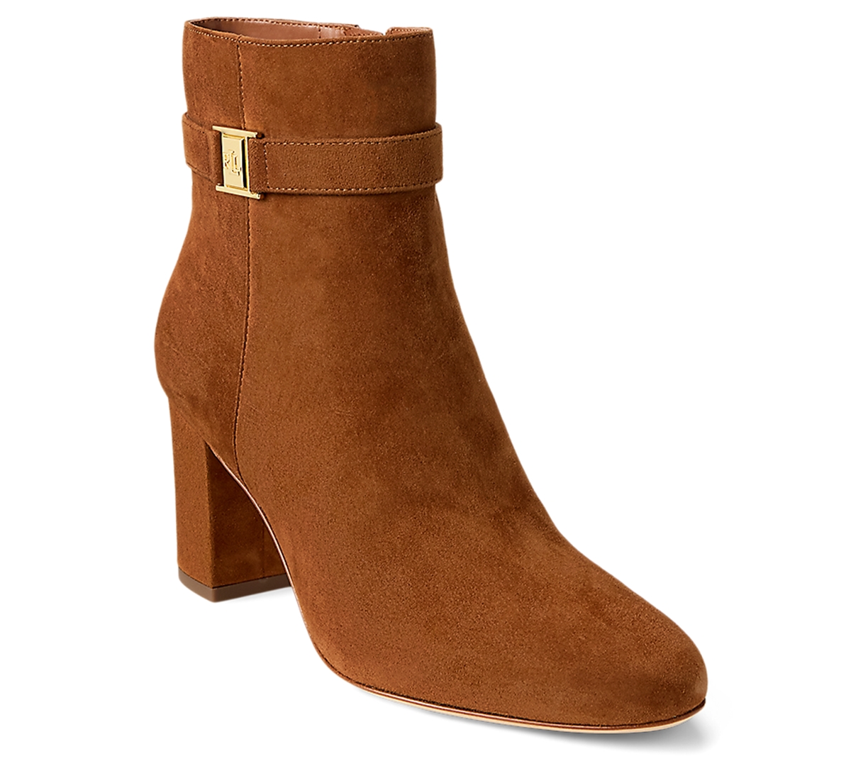 Ralph Lauren Women's Kellie Suede Heel Booties In Multi