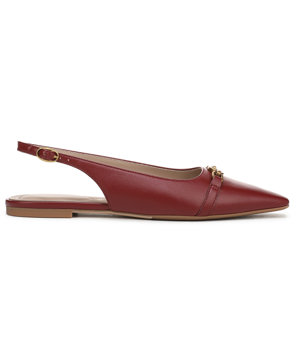 Giani Bernini Women's Ginna Snip Toe Slingback Flats, Created For Macy's In Red