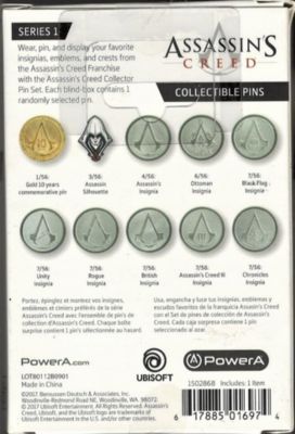 Assassin's Creed Collector Pins - One Randomly Selected Pin