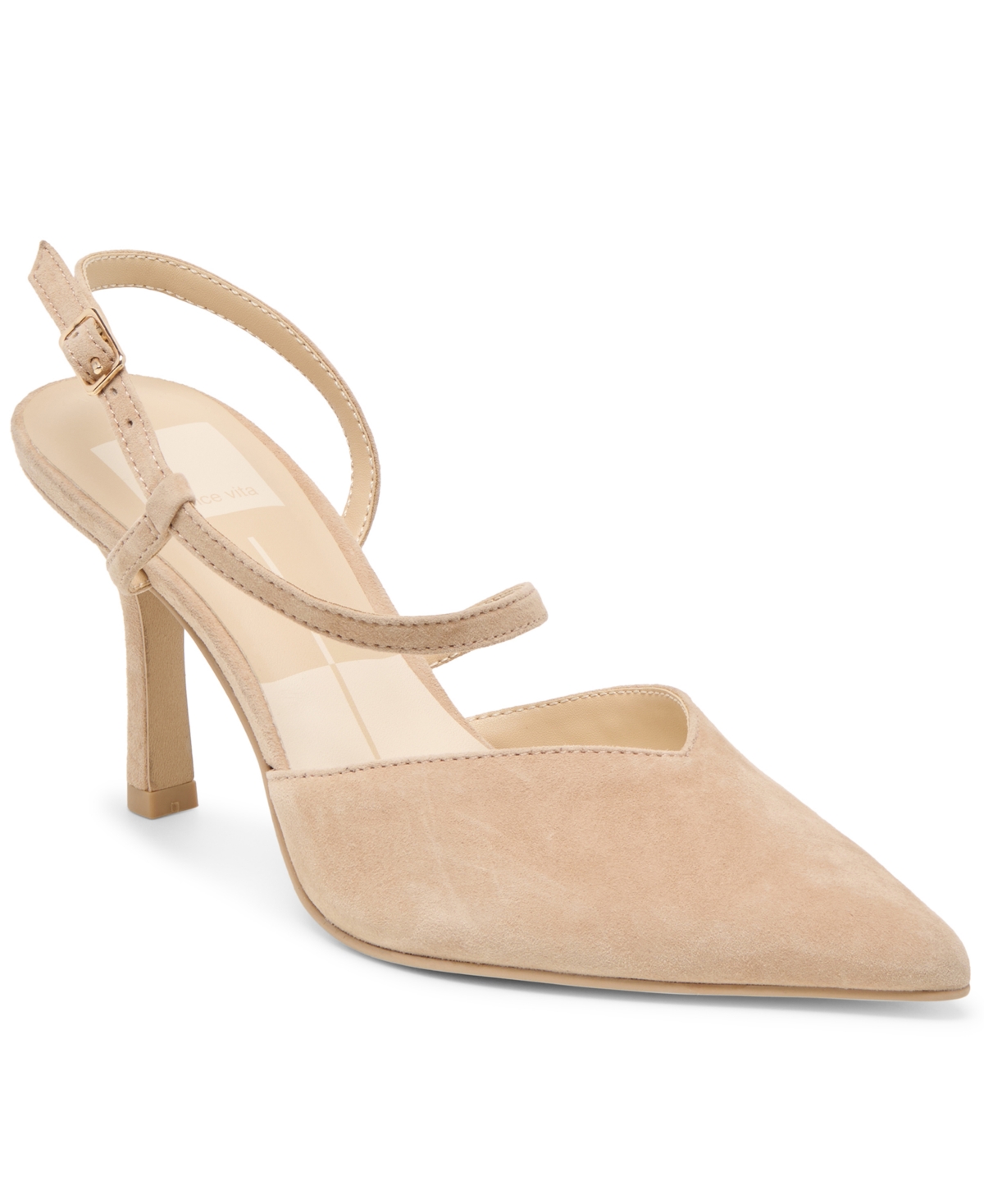 Dolce Vita Women's Kamra Asymmetrical Stiletto Pointed Toe Pumps In Brown