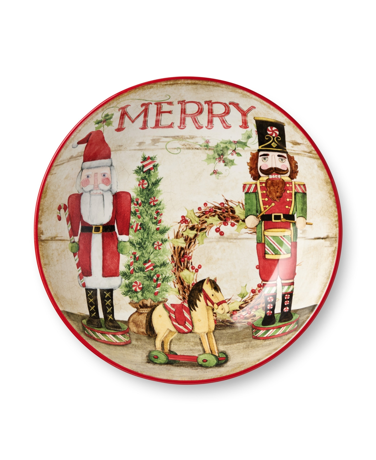 Certified International Nutcracker Parade Serving Bowl In Multi