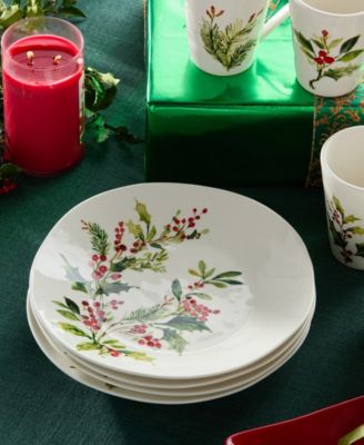 Holly Vines Dinner Plates, Set of 4